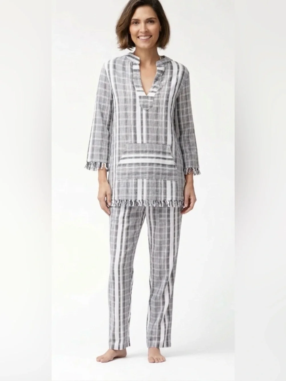 NWT Tommy Bahama Striped Tunic & Beach Joggers Set Medium